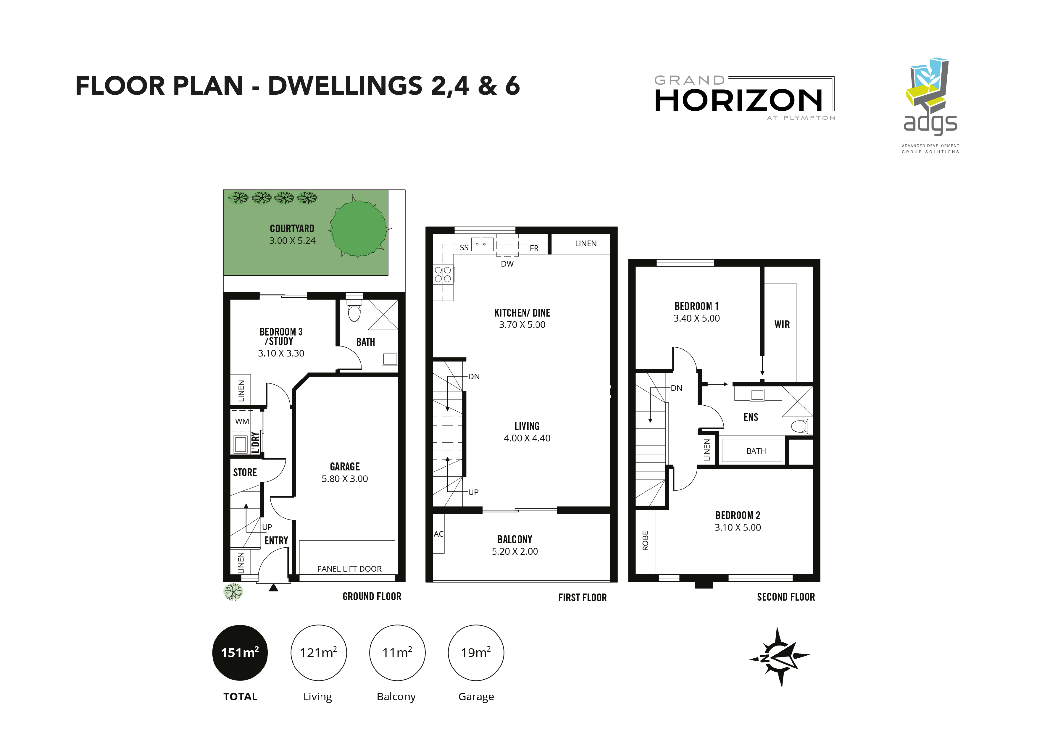 D 2-4 floor plans 